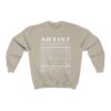 Artist Nutritional Facts Unisex Sweatshirt - Image 3