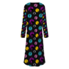 Nightmare Before Christmas Casual Front Open Dress Smock Long Sleeves Dress Smock - Image 2