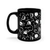Jack Skellington Face Black Mug 11oz - Image 2