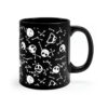Jack Skellington Face Black Mug 11oz - Image 3