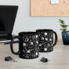 Jack Skellington Face Black Mug 11oz - Image 5