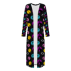 Nightmare Before Christmas Casual Front Open Dress Smock Long Sleeves Dress Smock