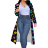 Nightmare Before Christmas Casual Front Open Dress Smock Long Sleeves Dress Smock - Image 3