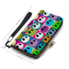 Jack Skellington Face color Women's Long PU Wallets Zipper Purses Handbags - Image 2