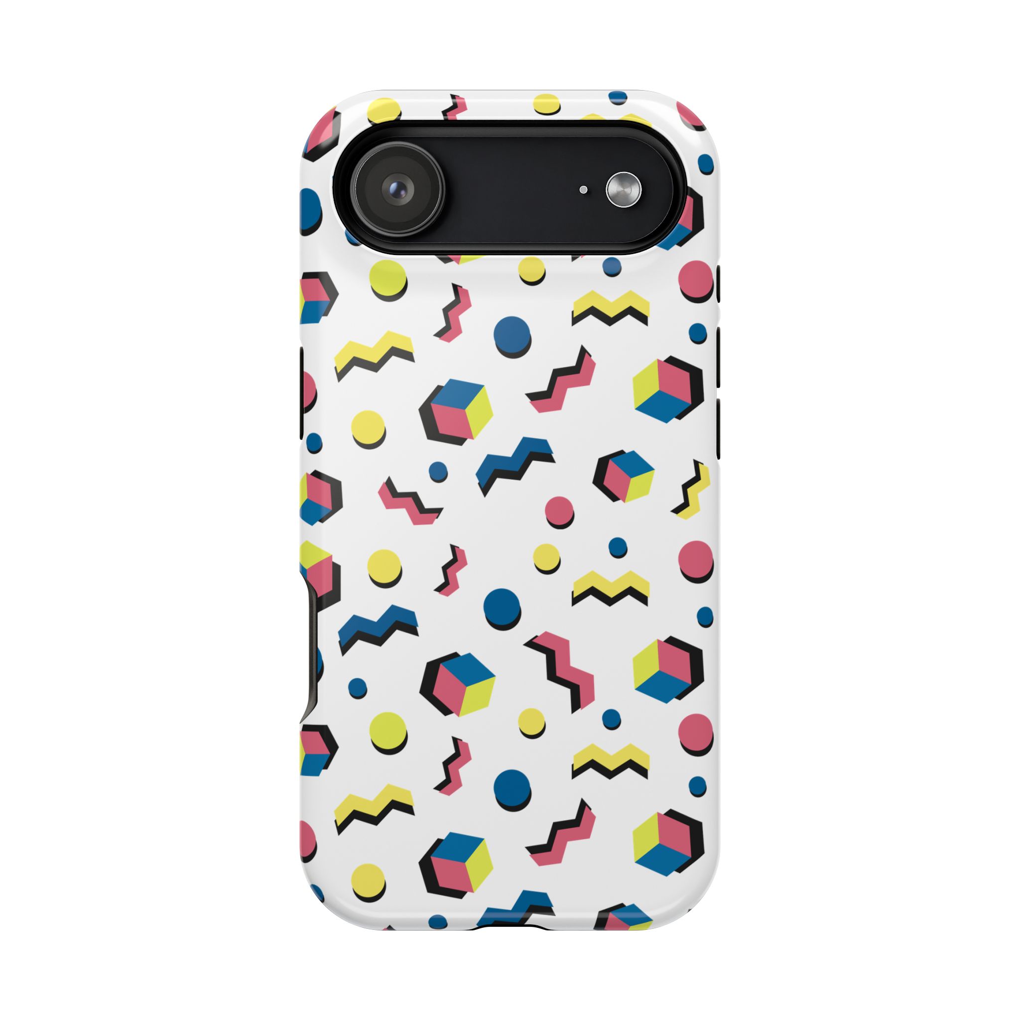 Retro Geometric Magnetic Phone Case — Impact-Resistant, 80s Memphis Pattern - Image 5
