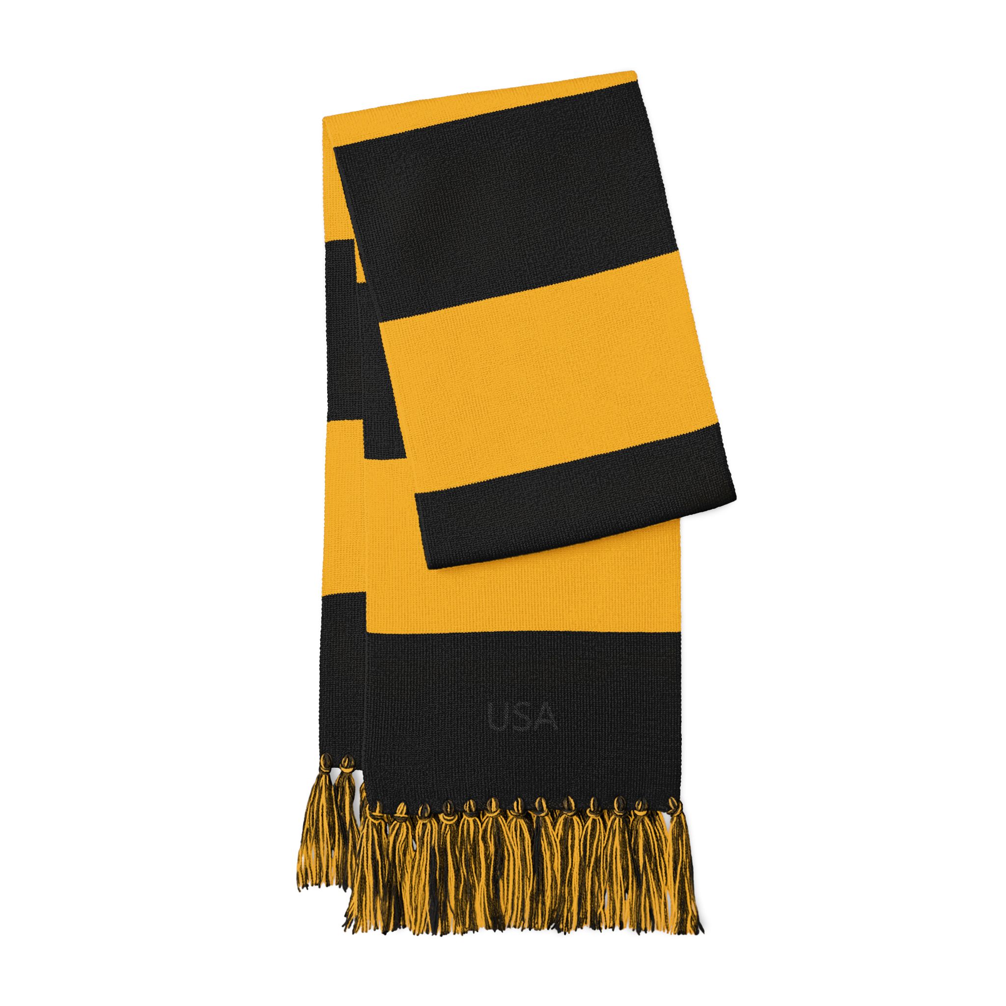 Embroidered Stripe Spectator Scarf — USA Team Fan Scarf - Image 8