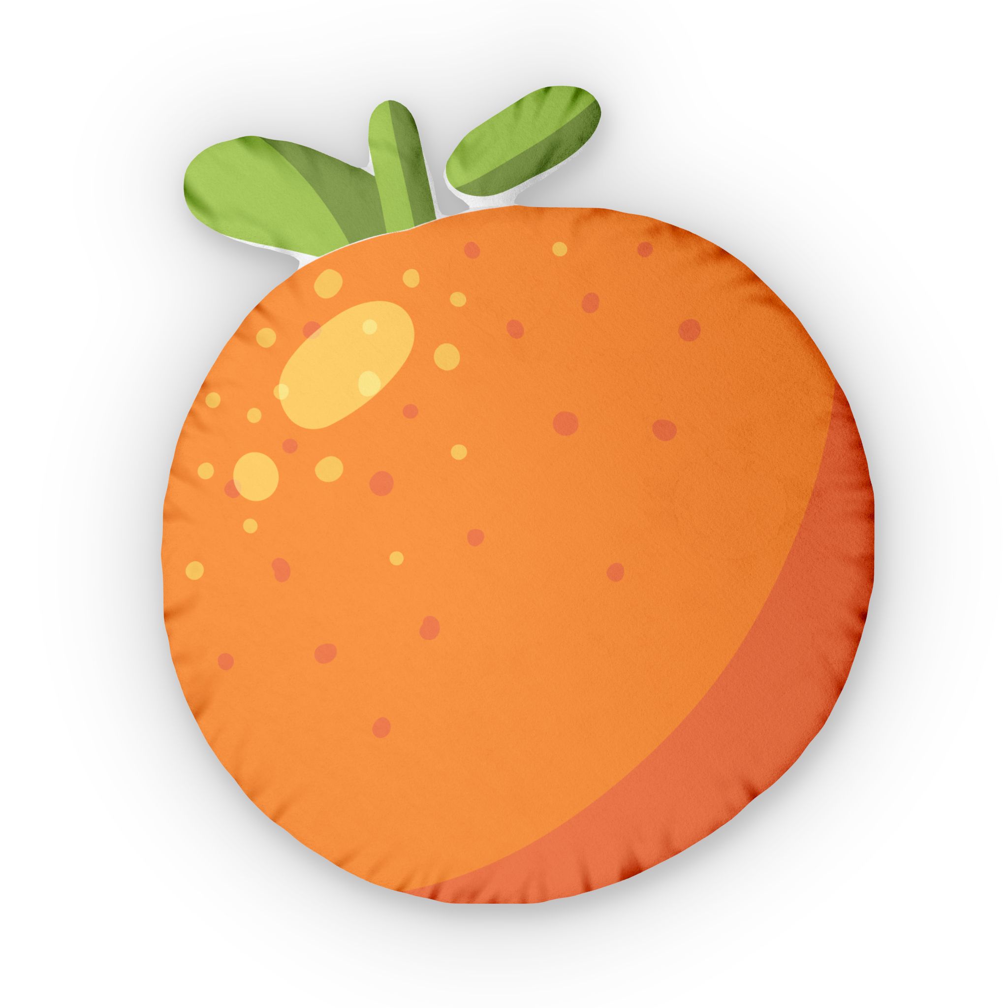 Orange Fruit Shaped Pillow — Fun Citrus Decorative Throw Pillow - Image 2