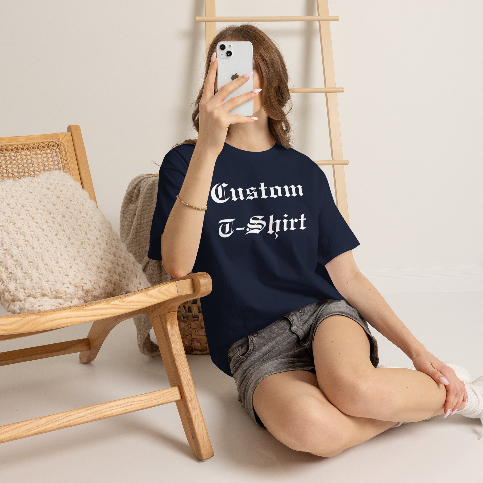 Custom Old English Shirt, Personalized Blackletter T-Shirt - Image 5