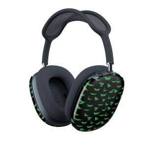 Green Bat Pattern AirPods Max Case — Protective Graphic Ear Cup Covers