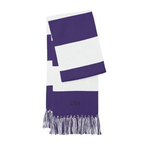 Embroidered Stripe Spectator Scarf — USA Team Fan Scarf