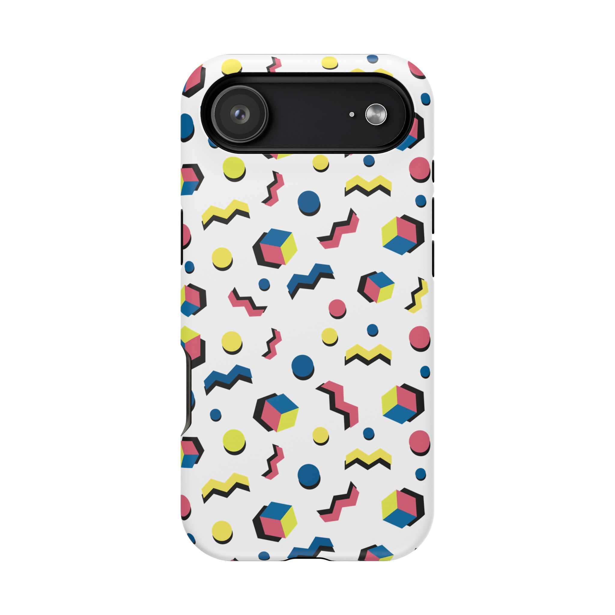 Retro Geometric Magnetic Phone Case — Impact-Resistant, 80s Memphis Pattern - Image 6
