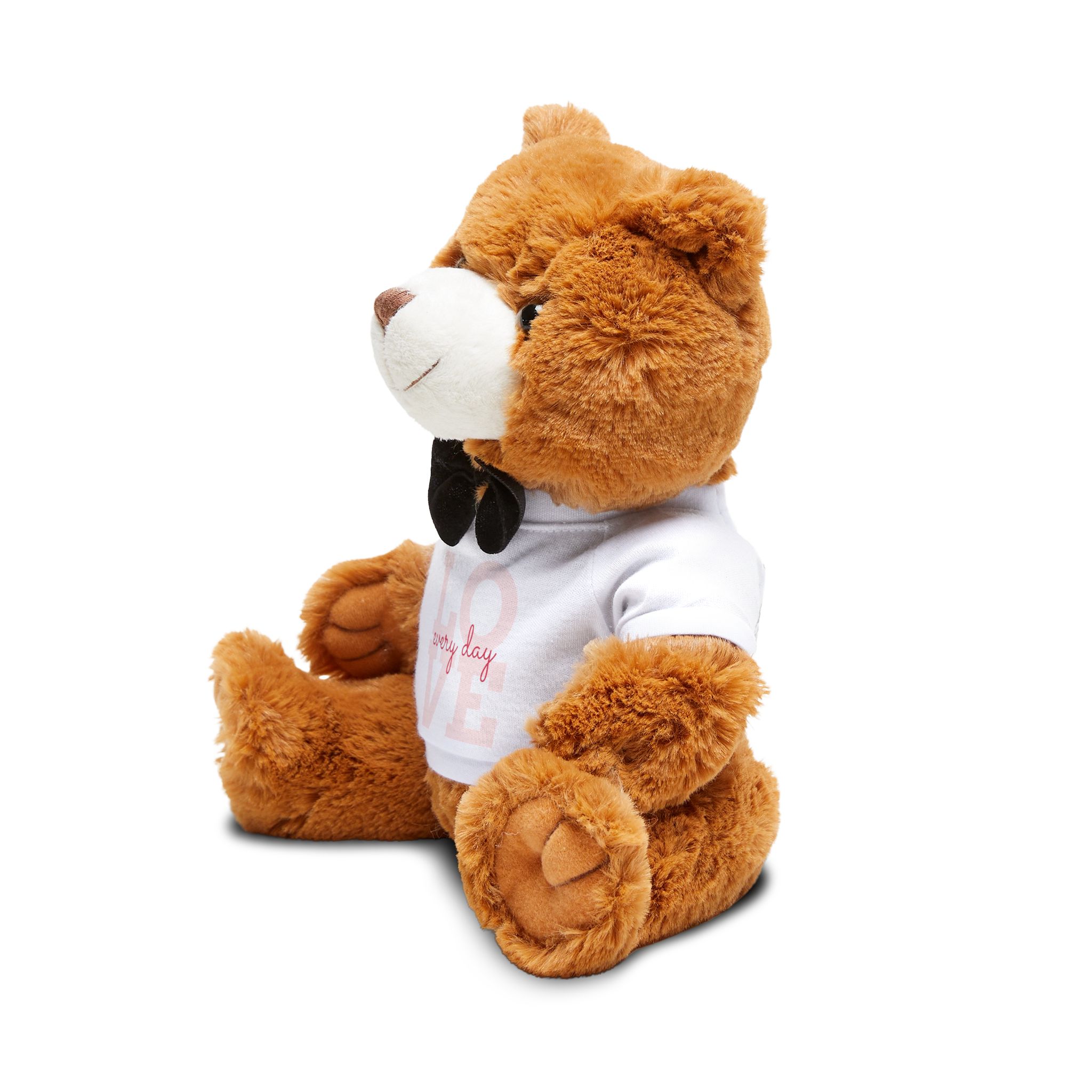 Plush Teddy Bear with Bow Tie & 'Every Day Love' T‑Shirt - Image 3
