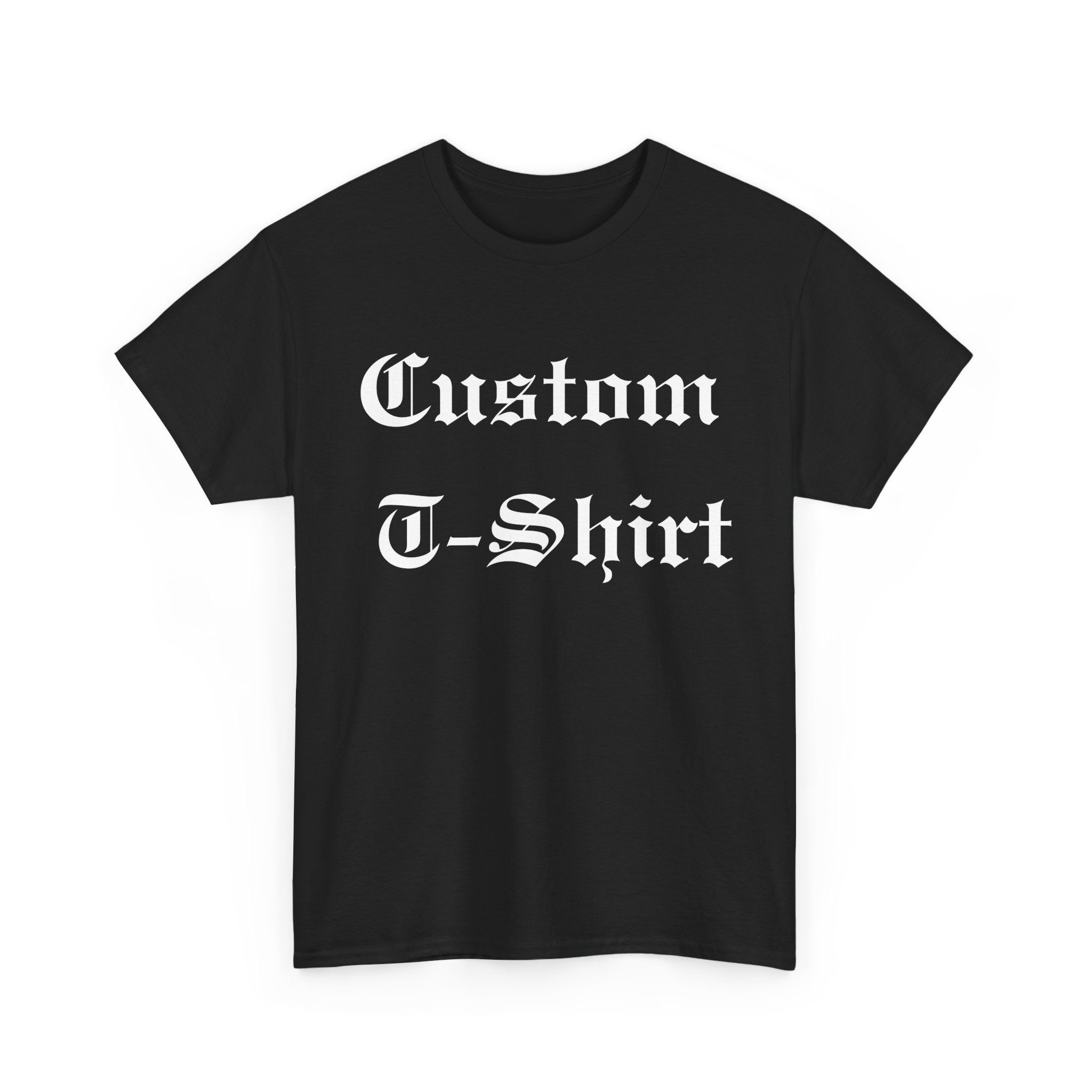Custom Old English Shirt, Personalized Blackletter T-Shirt