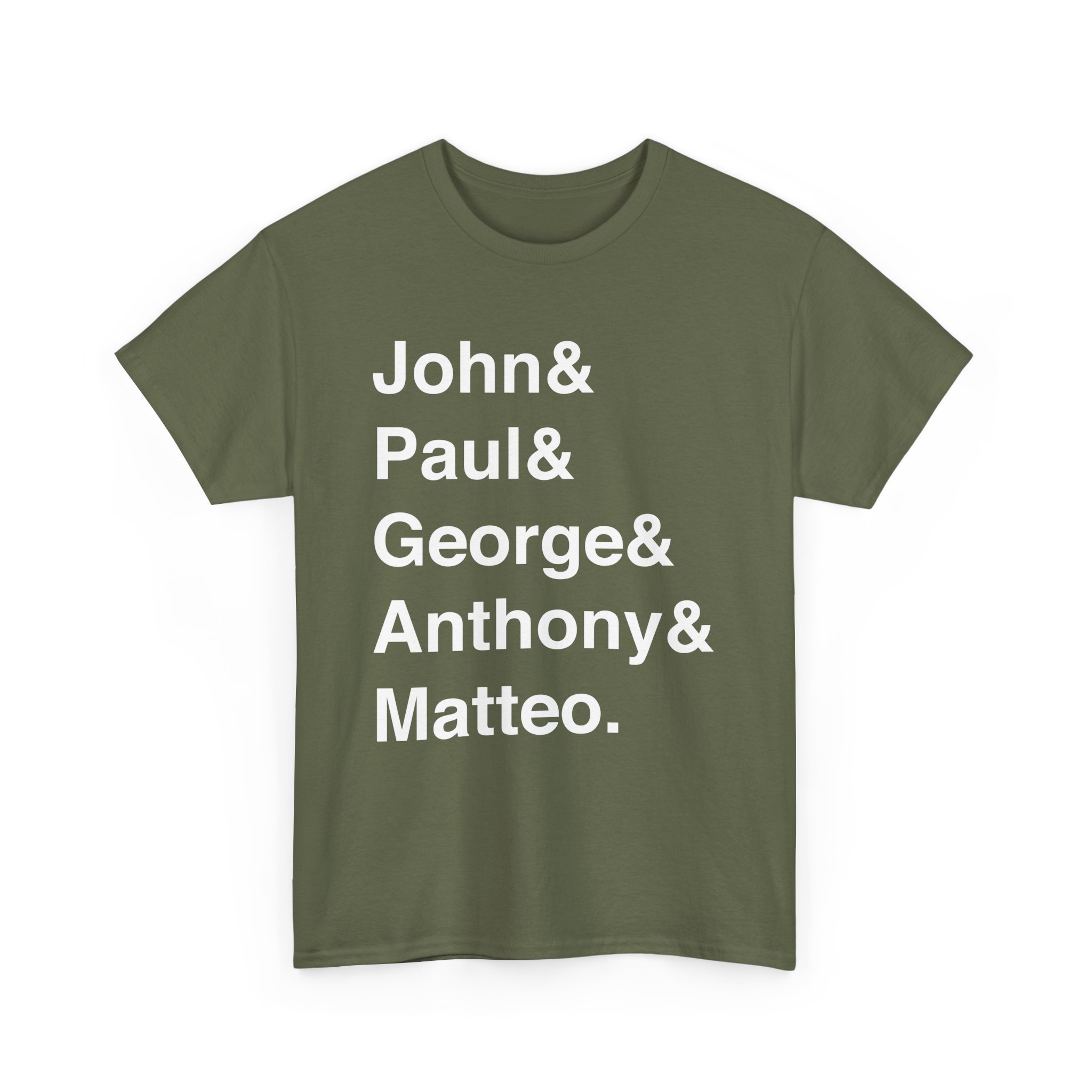 Custom Name List Shirt, Helvetica Font Name List - Image 9