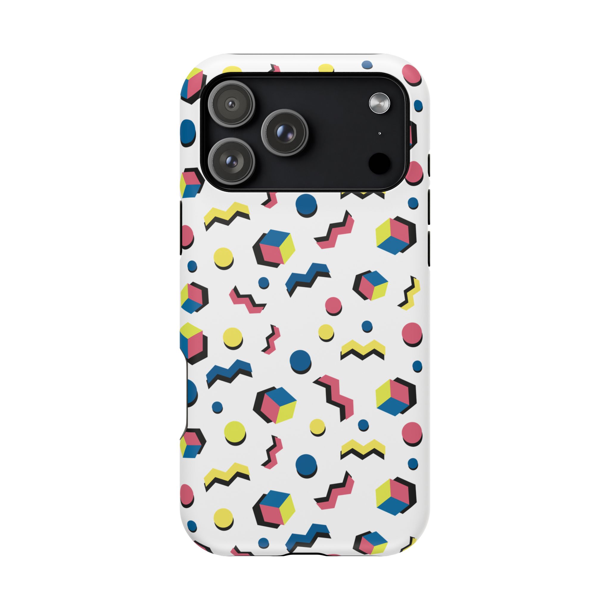 Retro Geometric Magnetic Phone Case — Impact-Resistant, 80s Memphis Pattern - Image 9