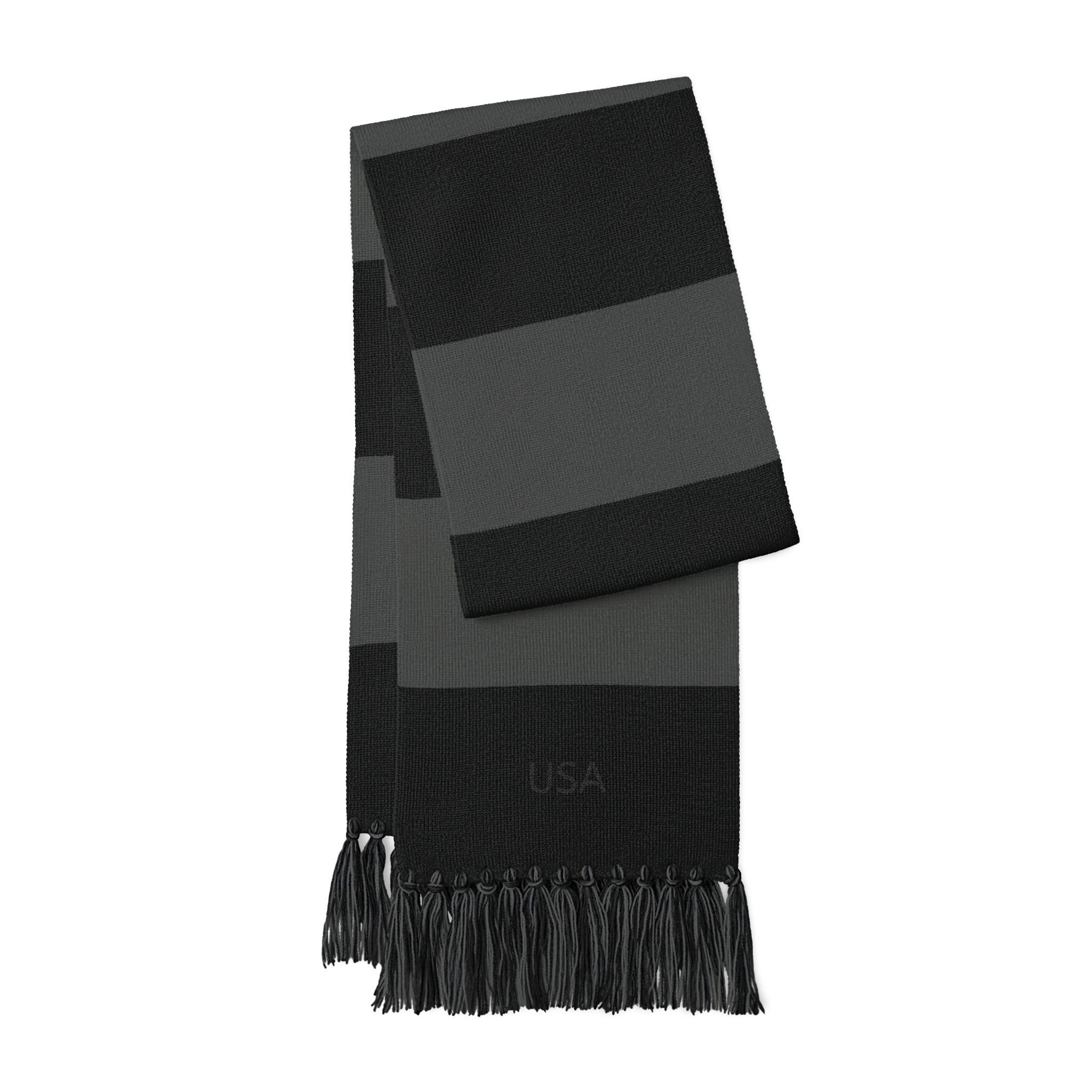Embroidered Stripe Spectator Scarf — USA Team Fan Scarf - Image 9