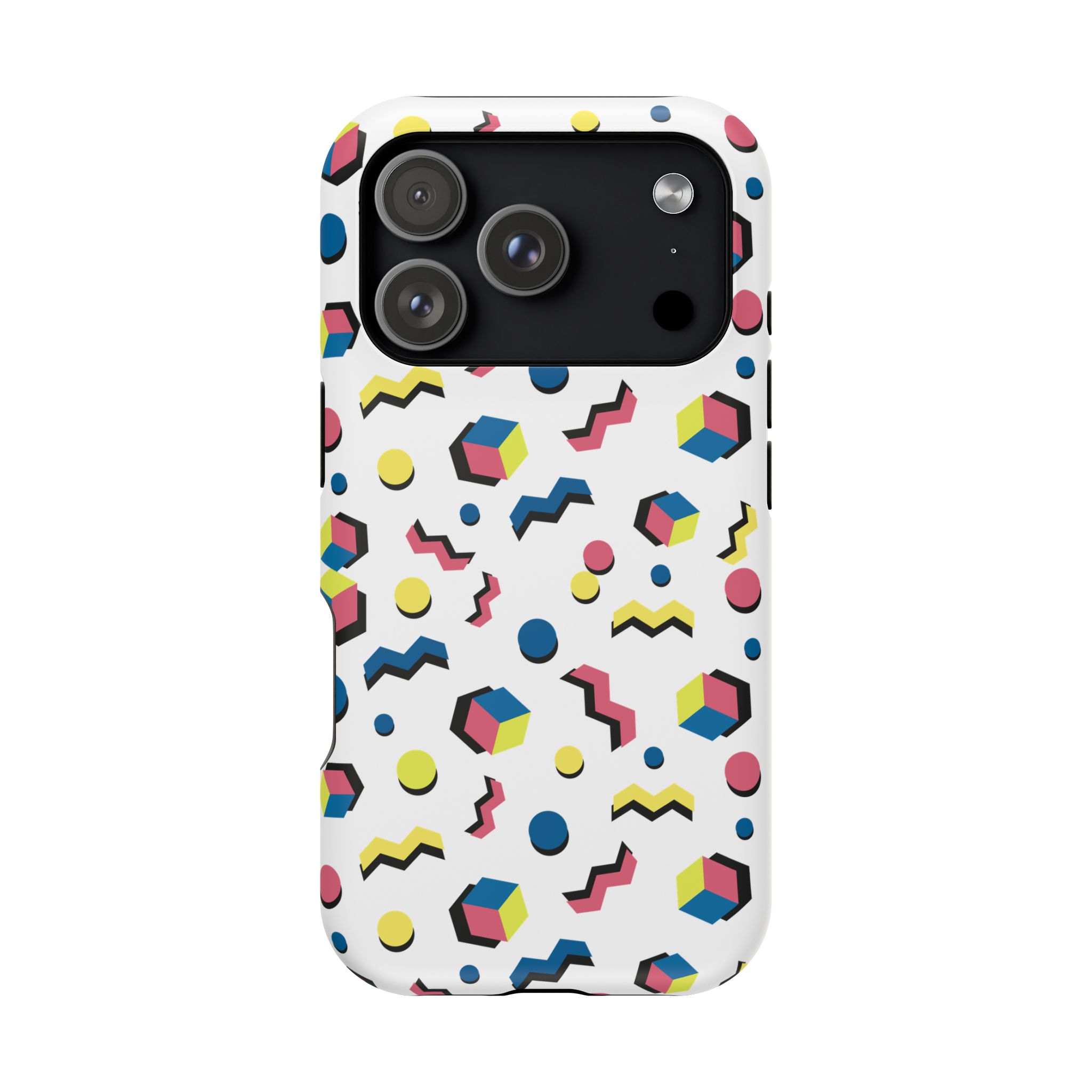 Retro Geometric Magnetic Phone Case — Impact-Resistant, 80s Memphis Pattern - Image 8