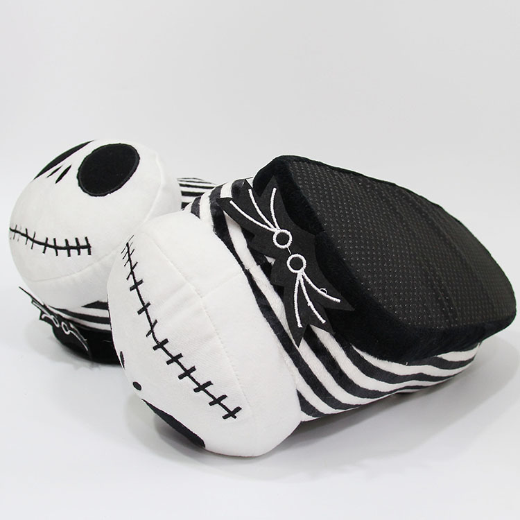Christmas Eve Pumpkin Prince Skull Monster Jack Plush Slippers Men and Women Cotton Drag Home - Image 3