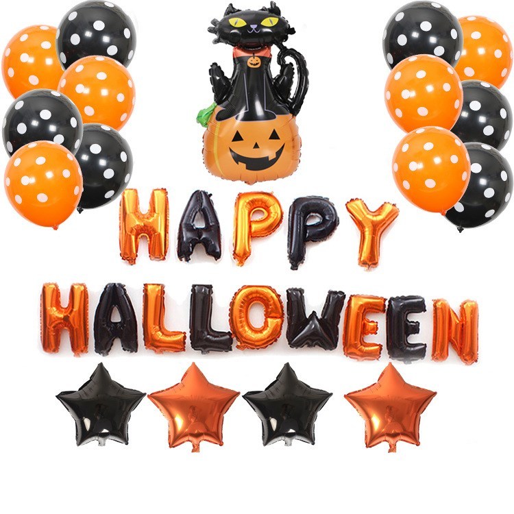 Halloween Pumpkins Balloon Decoration Bat Helium Balloons Halloween Home Decoration - Image 10