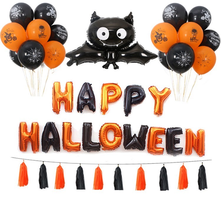 Halloween Pumpkins Balloon Decoration Bat Helium Balloons Halloween Home Decoration - Image 5