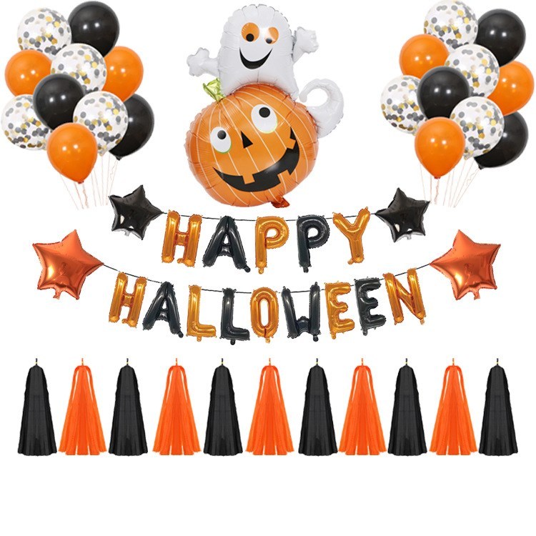 Halloween Pumpkins Balloon Decoration Bat Helium Balloons Halloween Home Decoration - Image 9