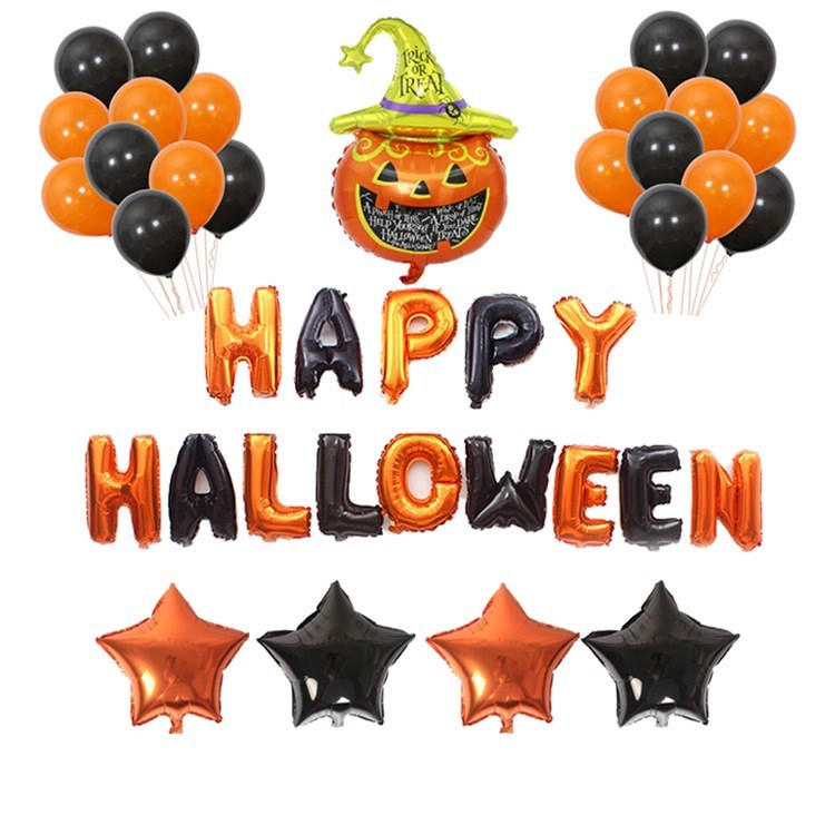 Halloween Pumpkins Balloon Decoration Bat Helium Balloons Halloween Home Decoration - Image 6