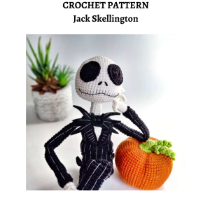 Jack Skellington Crochet Pattern – PDF